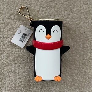 Bath & Body Works Holiday Penguin Hand Sanitizer Spray Holder